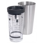Boston-/Cocktailshaker 0,4 l Glas mit aufgedruckten