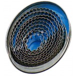 Ausstechform oval,wellig,9-tlg 