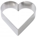 Alu-Tortenring HERZ 16 cm 