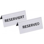 Tischschild  RESERVIERT beidseitig beschriftet
