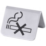 Nichtraucherschild 18/0, gebürstet