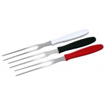 Fleischgabel 3 Stück rot, schwarz, weiß