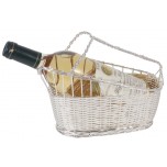 Weinkorb 18 cm hoch,versilbert 