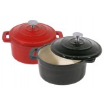 Mini Cocotte, schwarz 10 cm 