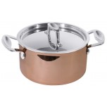 Fleischtopf Kupfer 20 cm aus Mehrschichtmaterial