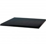 Werzalit quadratische Tischplatte schwarz 60cm