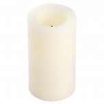 Candle Impressions flammenlose Wachskerze 15cm champagner