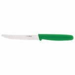Hygiplas Tomatenmesser mit Wellenschliff 10cm grün