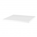 Werzalit quadratische Tischplatte weiß 60cm