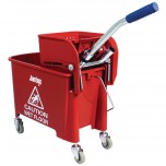 Jantex Moppeimer mit Mopppresse rot 20L