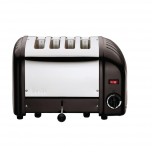 Dualit Toaster 4 Edelstahl + schwarz