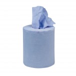 Jantex Handtuchrollen für Innenabrollung klein blau 1-lagig - 12 Stück