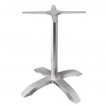 Bolero Moderner gebürsteter Aluminium Tischfuß
