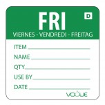 Vogue Auflösbare Tagesetiketten Freitag