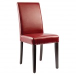 Bolero Kunstlederstühle rot