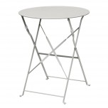 Bolero klappbarer Stahltisch rund 60cm grau