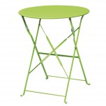 Bolero klappbarer Stahltisch rund 60cm hellgrün