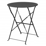Bolero klappbare Stahltisch rund 60cm schwarz