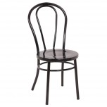 Bolero Bentwood Style Stahlstuhl schwarz