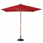 Bolero quadratischer Sonnenschirm 2,5m rot