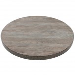 Bolero Tischplatte Vintage Holz rund 60cm