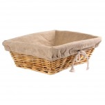 Olympia Brotkorb mit Baumwollbekleidung 35x25cm