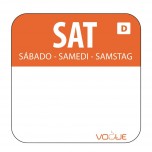 Vogue Selbstauflösende Lebensmittelrotationsetiketten Samstag