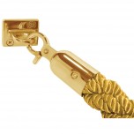 Bolero gedrehte Absperrkordel Gold-Messing