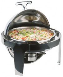 Rolltop-Chafing Dish -ELITE- Ø 45 cm, H: 45 cm, 5 Liter
