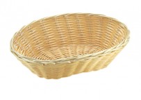 Brot- und Obstkorb, oval 18 x 12 cm, H: 7 cm