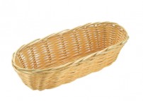 Brot- und Obstkorb, oval 21 x 10 cm, H: 6 cm
