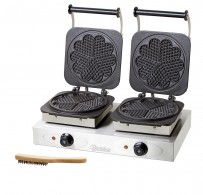 Waffeleisen doppelt, Herzform