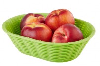 Brot- und Obstkorb 23 x 17 cm, H: 6,5 cm, oval