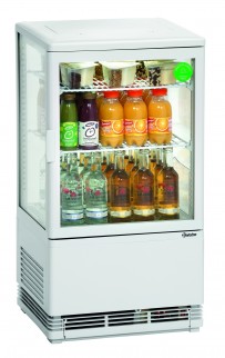 Mini Kühlvitrine 58L, weiß