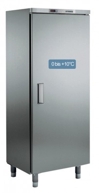 Umluft-Gewerbekühlschrank, in CHR, mit Volltür, für EN-Bleche 600 x 400 mm