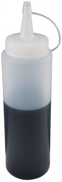 Quetschflasche Ø 5 cm, H: 18 cm, 0,2 Liter