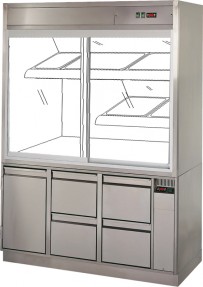 Fleischkühlvitrine