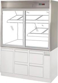 Fleischkühlvitrine