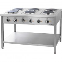 Elektroherd Serie 700- 6 Platten à 2,6 kW, 1200 x 700 x 850