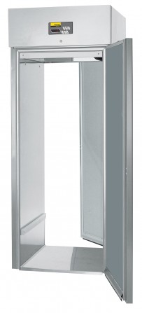 Durchfahrtiefkühlschrank, steckerfertig, für Hordenwagen GN 2/1, GN 1/1 oder EN 600 x 400 mm, EN 600 x 800 mm