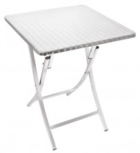 Bolero viereckiger Bistrotisch 60cm aus Aluminium