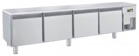 Unterbaukühltisch, steckerfertig, mit 4 Türen, für GN 1/1 Tiefe: 630 mm, Korpushöhe: 460 mm