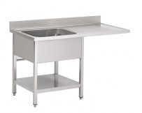 Gastro M Spültisch mit Platz für Geschirrspüler 1200x700x850mm