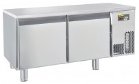 Unterbautiefkühltisch, steckerfertig, mit 2 Türen Tiefe: 630 mm, Korpushöhe: 460 mm, für GN 1/1