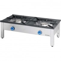 Gas-Hockerkocher, Doppelbrenner TOP - G30, 1160 x 580 x 380 mm (BxTxH)