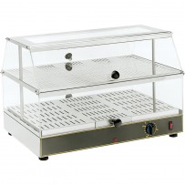 Warmhaltevitrine, für 2 x GN 1/1, Abmessung 590 x 350 x 390 mm (BxTxH)