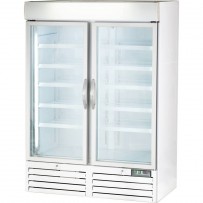 Displaytiefkühlschrank mit zwei Glastüren, 930 Liter, Abmessung 1370 x 700 x 1990 mm (BxTxH)