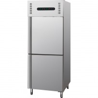 Kühl- / Tiefkühlkombination, 300 + 300 Liter, geeignet für GN 2/1, Abmessung 680 x 800 x 2010 mm (BxTxH)