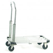Thermobox-Transportwagen aus Aluminium, Traglast 150 kg, 420 x 725 x 800 mm (BxTxH)