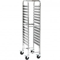 Tablettwagen aus Edelstahl, passend für 14 x GN 1/1, 380 x 550 x 1735 mm (BxTxH)